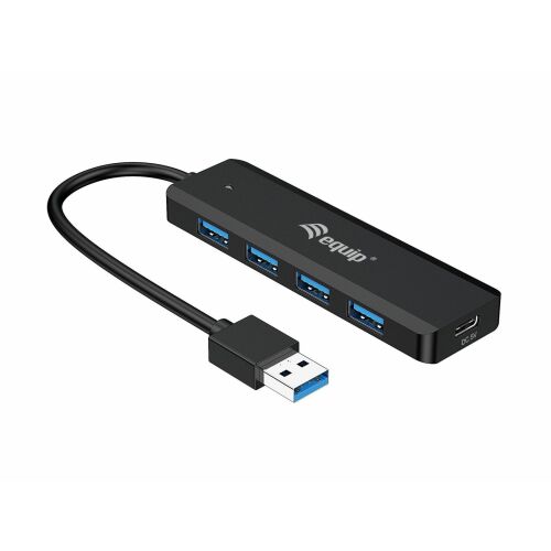 Equip 4-Port USB-A3.2-Hub->4xUSB-A 3.2 +USB-C Adapter  5Gbps
