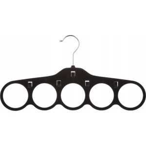 Multifunkcionális Akasztó 5five Kiegészítők Fekete Filc (41 x 21,5 x 2,5 cm) 131659099 - Vállfa és fogas