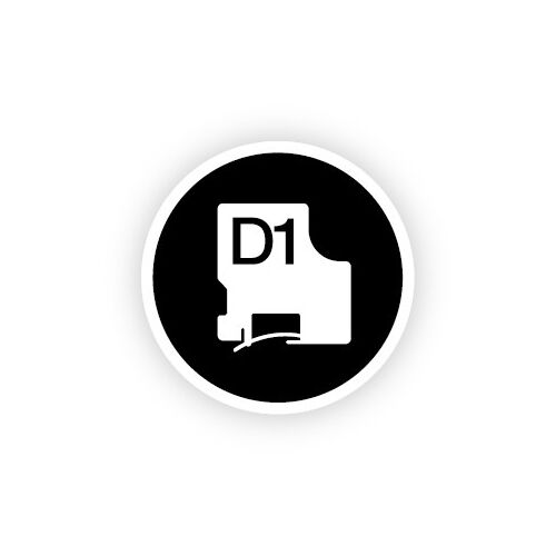 Bandă Laminată pentru Aparate de Etichetat Dymo D1 45013 LabelManager™ Alb 12 mm Negru (5 Unități)