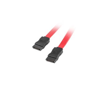 Lanberg kabel SATA III 0.5m F/F czerwony 131659214 - Kabel