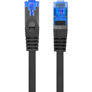 PATCHCORD KAT.6A S/FTP LSZH CCA 0.25M CZARNY FLUKE PASSED LANBERG 131659938 - Kabel UTP
