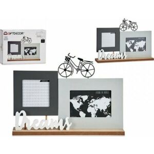 Ramka na Zdjęcia Dreams Czarny Szary Biały Drewno (37,5 x 6 x 26,5 cm) 131660131 - Ramka na zdjęcia