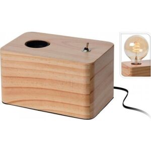 Lampă de masă Atmosphera Lemn Maro 40 W 220-240 V 131660383 - Lămpi de masă