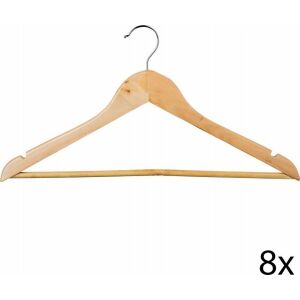 Akasztók 5five 45 x 23 cm Természetes Fa Barna 8 Darabok 131660697 - Vállfa és fogas