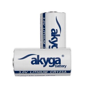 Lithum akkumulátor CR123A Akyga AKY1235 3V / 1500mAh 85°C esetén