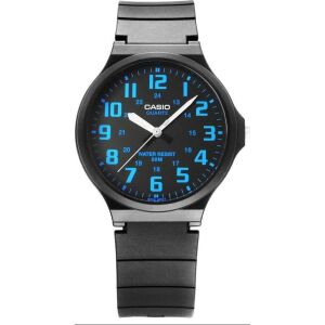 Ceas bărbătesc Casio MW-240-2, negru, din rășină cu cadran albastru - Casio Ceasuri bărbătești