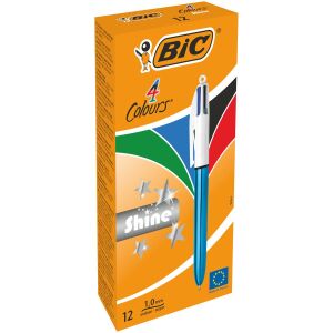 Stift Bic Shine Silver 12 Stück 131672870 - Kugelschreiber