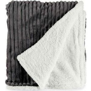 Deka Tmavo-sivá zamat (150 x 200 cm) 131673400 - Bytový textil