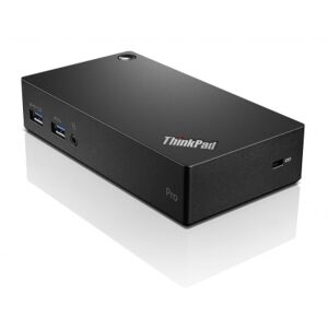 Lenovo ThinkPad USB 3.0 Pro Dock Przewodowy USB 3.2 Gen 1 (3.1 Gen 1) Typ-A Czarny Szwajcaria 138906538 - Stacja dokująca