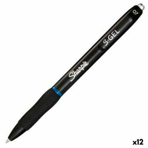 Pix cu gel Sharpie S-Gel Retractabil Albastru 0,7 mm (12 Unități) 131673559