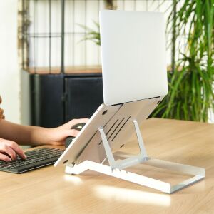 R-Go Tools Riser Ergonomikus Laptop Állvány - Ezüst, 22"