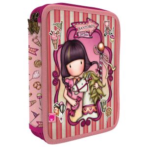 Doppel-Federtasche Gorjuss Carousel Lachsfarben (46 Stücke) 131674269 - Schreibwaren & Schreibmaterial