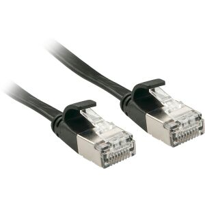 Lindy Patchcord płaski Cat.6A, U/FTP, czarny, 3m (47483) 131674454 - Kabel UTP