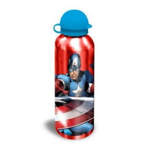 fľaša na vodu Avengers Botella Aluminio 500 ml - 3 mod Červená Sivá Modrá Aluminium (500 ml) 131674965 - Preprava jedla a nápojov