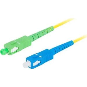 Lanberg światłowodowy SM SC/APC - SC/UPC 1.0m żółty 131674828 - Kabel optyczny