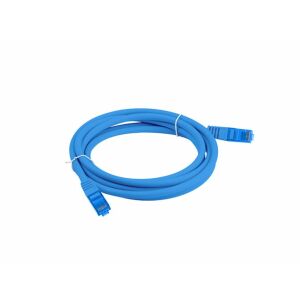 Patchcord kat.6A S/FTP LSZH CCA 0.5m niebieski Fluke Passed Lanberg 138957040 - Kabel UTP