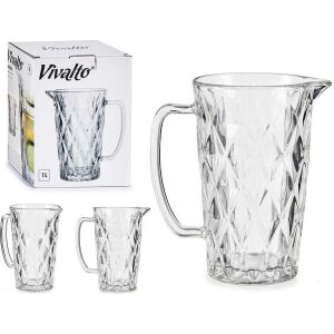 Carafă Diamant Transparent Geam 1L 131675518 - Ulcioare