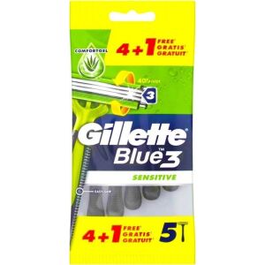 Rasierklingen Gillette Blue Sensitive 5 Stück 131675635 - Konventionelles Rasiermesser