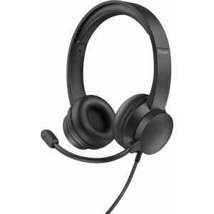 Trust HS-150 Fekete Vezetékes Headset Irodába és Call Centerekbe - Trust