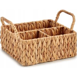 Wielofunkcyjny organizer 20,5 x 16 x 31 cm Metal Brązowy Hiacynt Wodny 131676007 - Pudełko i kosz do przechowywania