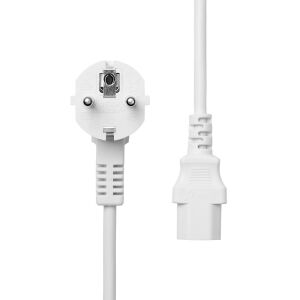 ProXtend Power Cord Schuko Angled to C13 2M White Biały Wtyczka zasilająca typu F C13 panel 131676577 - Kabel