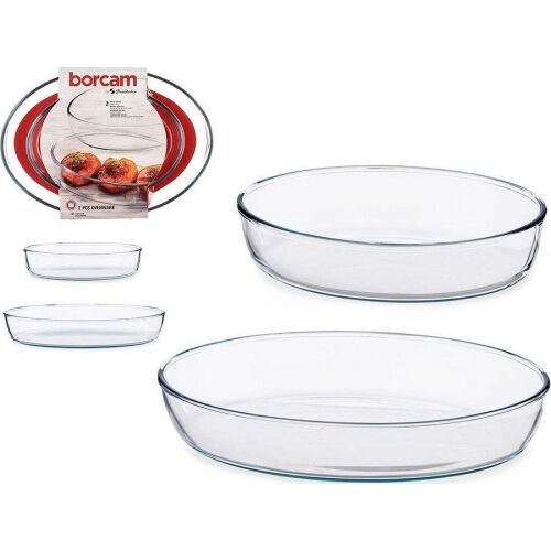 Ofenpfanne Durchsichtig Borosilikatglas (2 pcs) 131677240