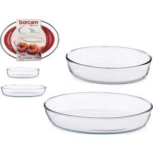 Tepsi Átlátszó Boroszilikát üveg (2 pcs) 131677240 - Főzőedény & Sütőedény