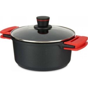 Molten Fekete Alumínium Lábas fedővel, 24 cm - Konyha & Étkezés