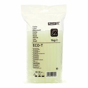 Rapid ECO-T Olvadék Ragasztórúd - Ø12 x 190 mm, 1 kg, Áttetsző