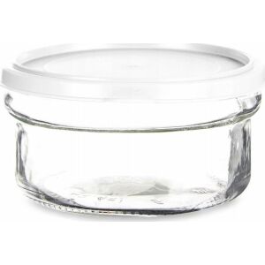 Cutie rotundă pentru prânz cu capac Alb Plastic Sticlă 415 ml 131677675 - Depozitarea alimentelor