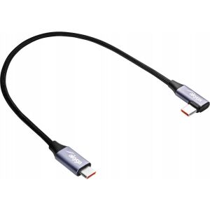 Szögben Kábel USB type C / USB type C 30cm AK-USB-53 60W hálós 131677785 - USB kábel