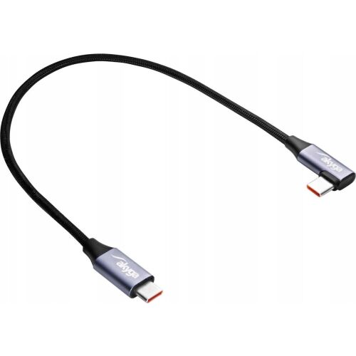 Winkel Kabel USB type C / USB type C 30cm AK-USB-53 60W Mesh 131677785