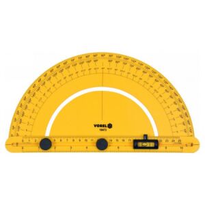 VOREL 250mm Szögmérő vízmértékkel, ABS műanyag test - Digitális szögmérő