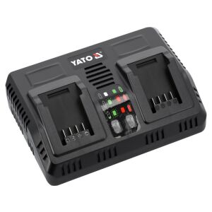 Ładowarka dwustanowiskowa YATO 18V do elektronarzędzi - Akumulator i ładowarka