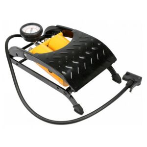 Vorel Pompă de picior cu piston dublu cu manometru 0,7MPa cap dublu+vârfuri (82015) 131706596 - Pompe de picior