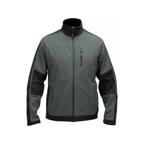 Jachetă de lucru softshell YATO gri negru - Fermoar complet frontal