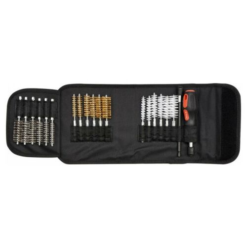 YATO 20 darabos hengerfej tisztító kefe készlet nyitott tokban