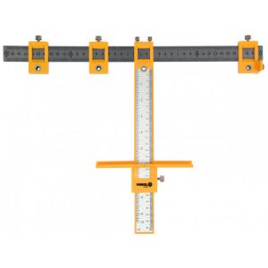 VOREL Regulowany szablon wiertarski 200 x 250 mm do precyzyjnego wiercenia - Vorel