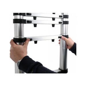 VOREL Teleskopleiter, Verriegelungsmechanismus in Gebrauch - Leiter & Ständer