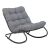 Ogrodowy fotel bujany Vibe z szarą poduszką 131709324