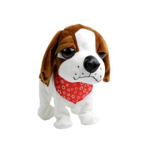 Interaktív kutya pórázon, ugat, csóvál, szenzorokkal