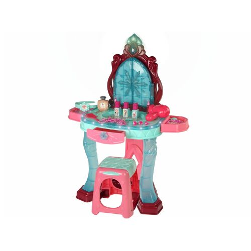 Toaletný stolík Leantoys Princezná so stoličkou, svetlami a zvukmi