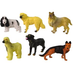 Set de 6 figurine Câini de rasă pură Câine faimos al lumii