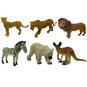 Set figurica afričkih divljih životinja, klokan i zebra 139949615 - Igračka