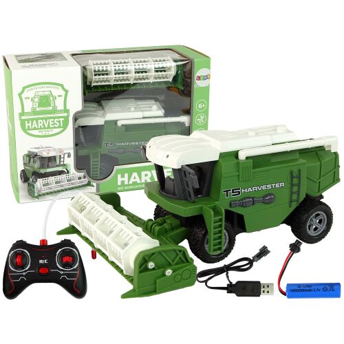 T5 Harvester RC Diaľkovo ovládaný kombajn hračka s diaľkovým ovládaním, batériou a nabíjačkou