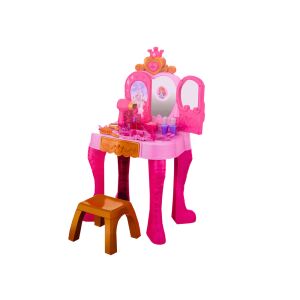Rózsaszín Gyermek Sminkasztal Mozgásérzékelős Kiegészítőkkel