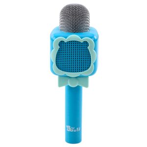 Vezeték nélküli kék Bluetooth karaoke mikrofon hangváltoztatóval