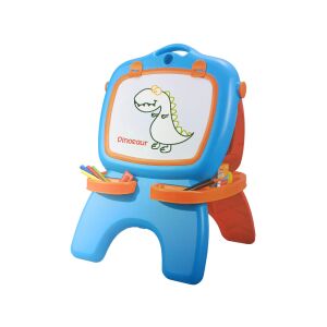 Lean Magnetische Doppelseitige Staffelei - Blau/Rot, mit Zubehör. Kinderzeichenbrett für kreatives Spielen. - Zeichentafeln, Schreibtafeln