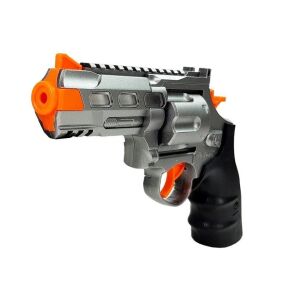 Policijski komplet Revolver 20 cm Futrola za značku Zviždaljka Zvučni svjetlosni efekti