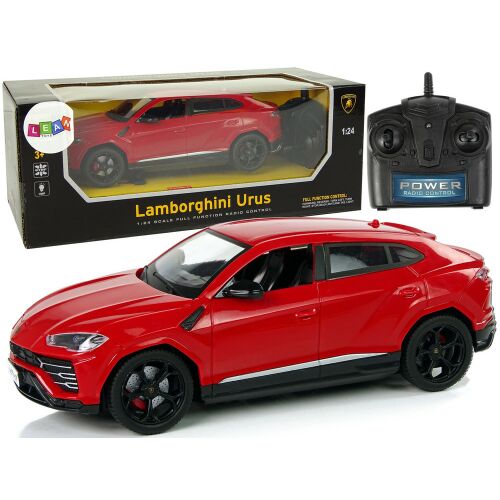 Leantoys Lamborghini Urus czerwony samochód zdalnie sterowany skala 1:24